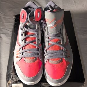 Nike Jordan Red and Gray Athletic Shoes